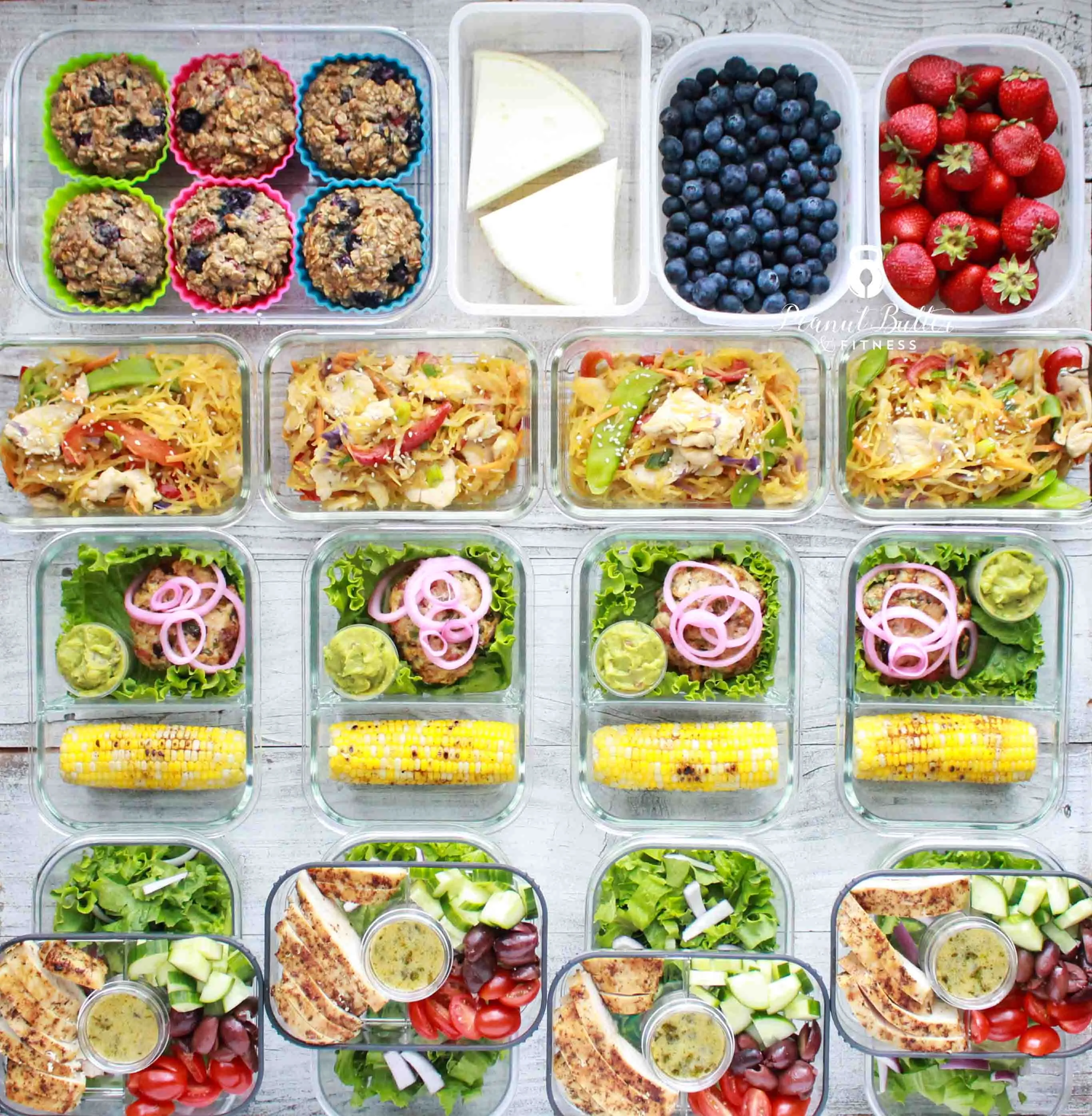 Overhead spread of produce on linen